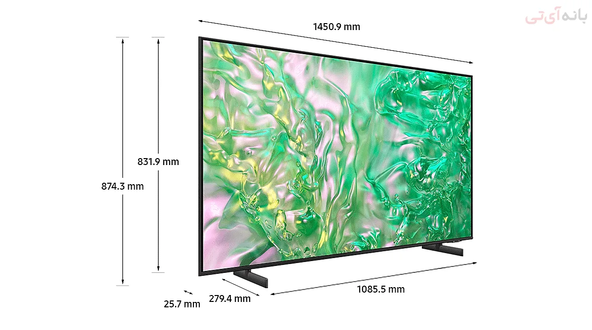 ابعاد تلویزیون سامسونگ 65DU8000