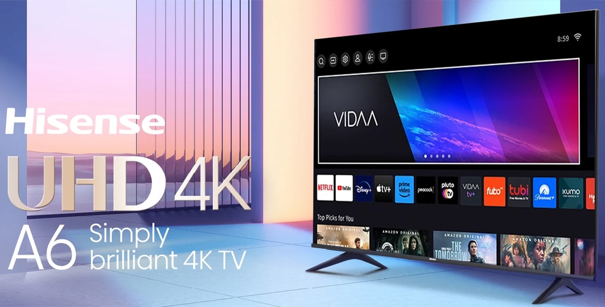 تلویزیون هایسنس 65A61K با وضوح 4K