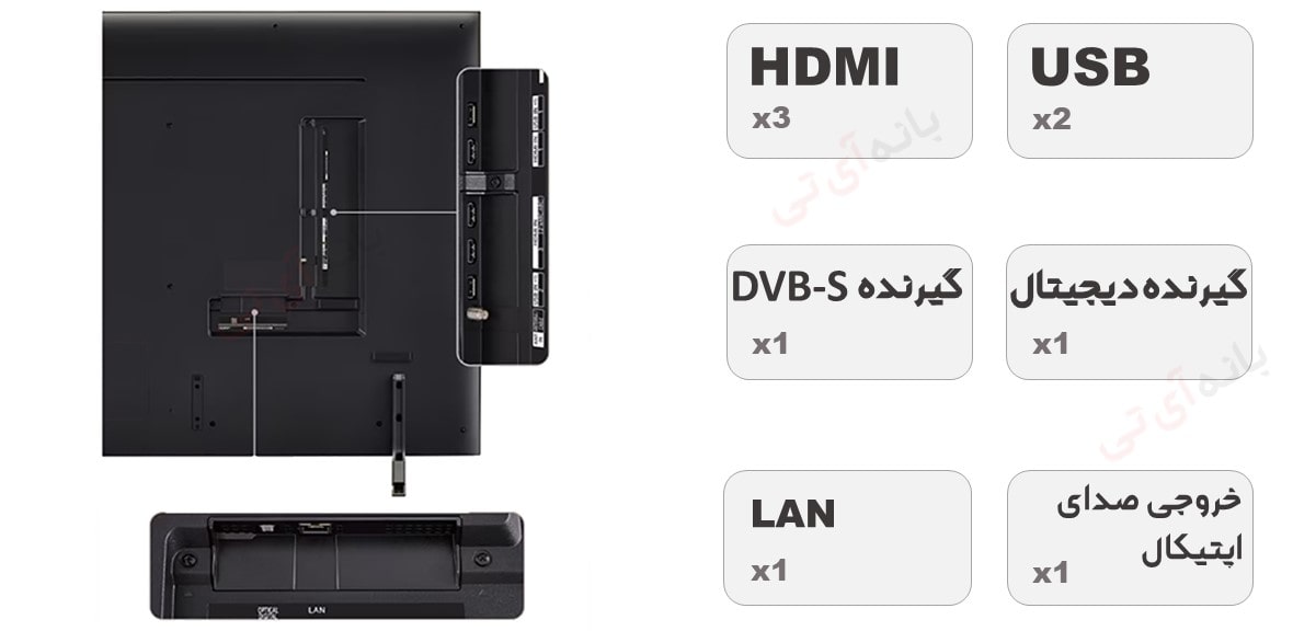 گزینه‌های متنوع اتصال 65QNED80T