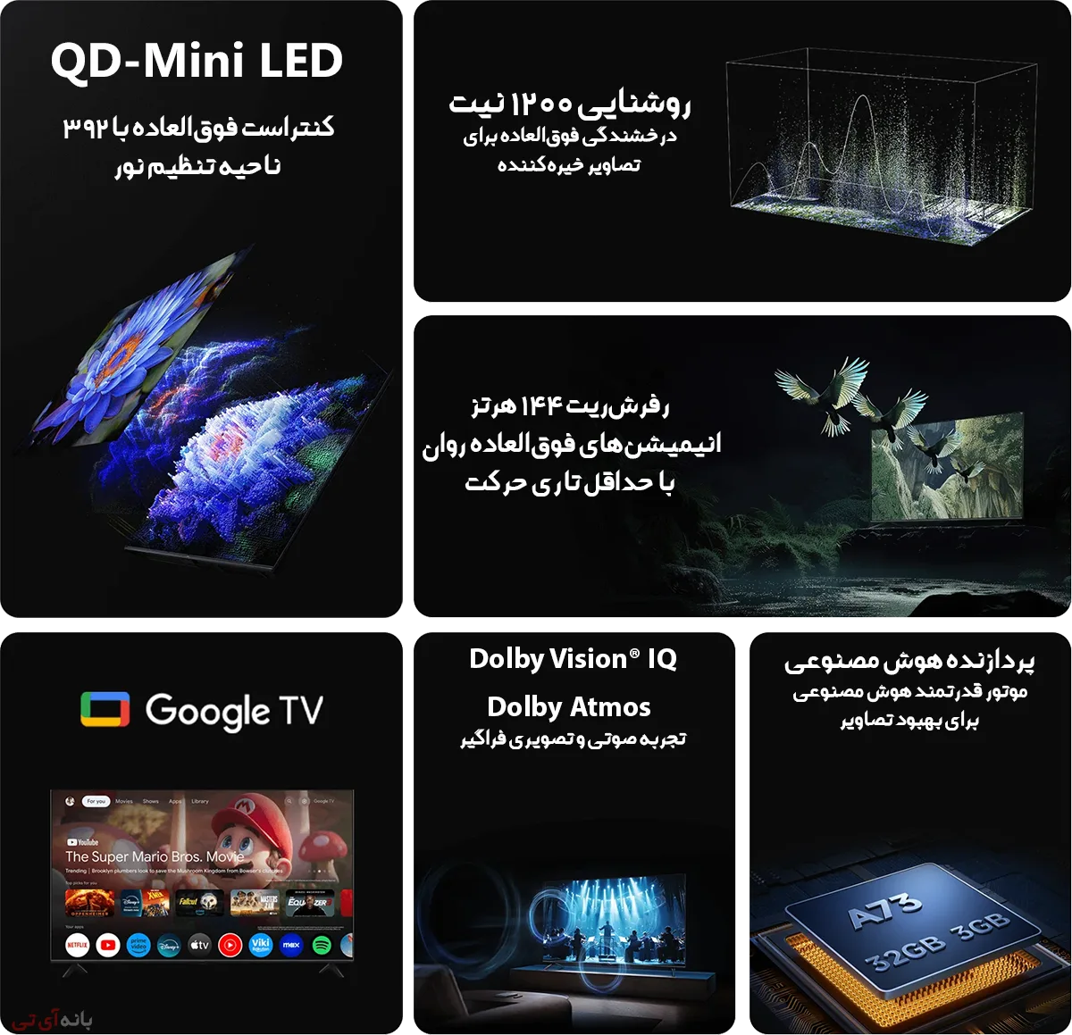 خرید و قیمت تلویزیون شیائومی 55S Mini LED 2025